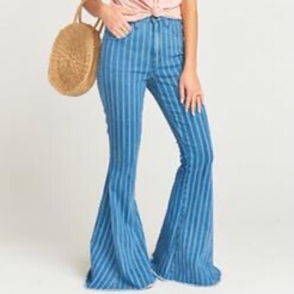 Show Me Your MuMu Denim - SMYM Berkeley Bells in Fountain Stripe